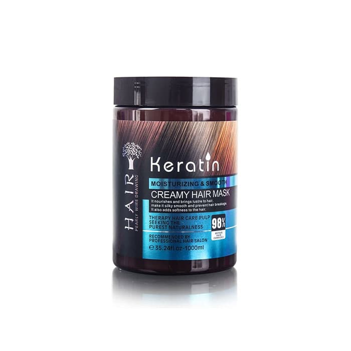 ماسک مو کراتین هیر hair فری سولفات حجم 1000میلی لیتر — تصویر ۶