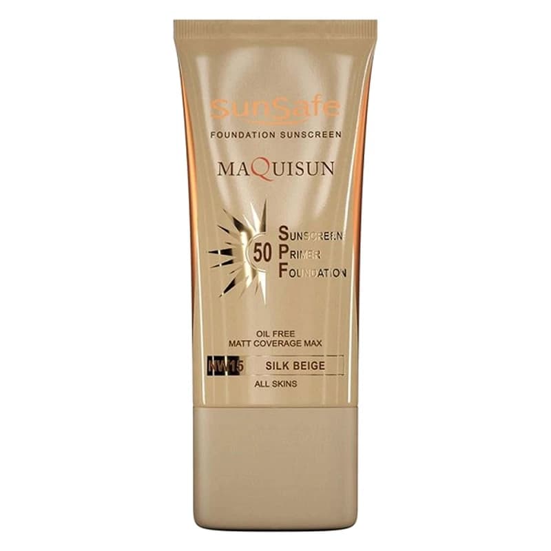 کرم ضد آفتاب رنگی سانسیف، 50 SPF، مدل MAQUISUN NW15، مناسب انواع پوست — تصویر ۴