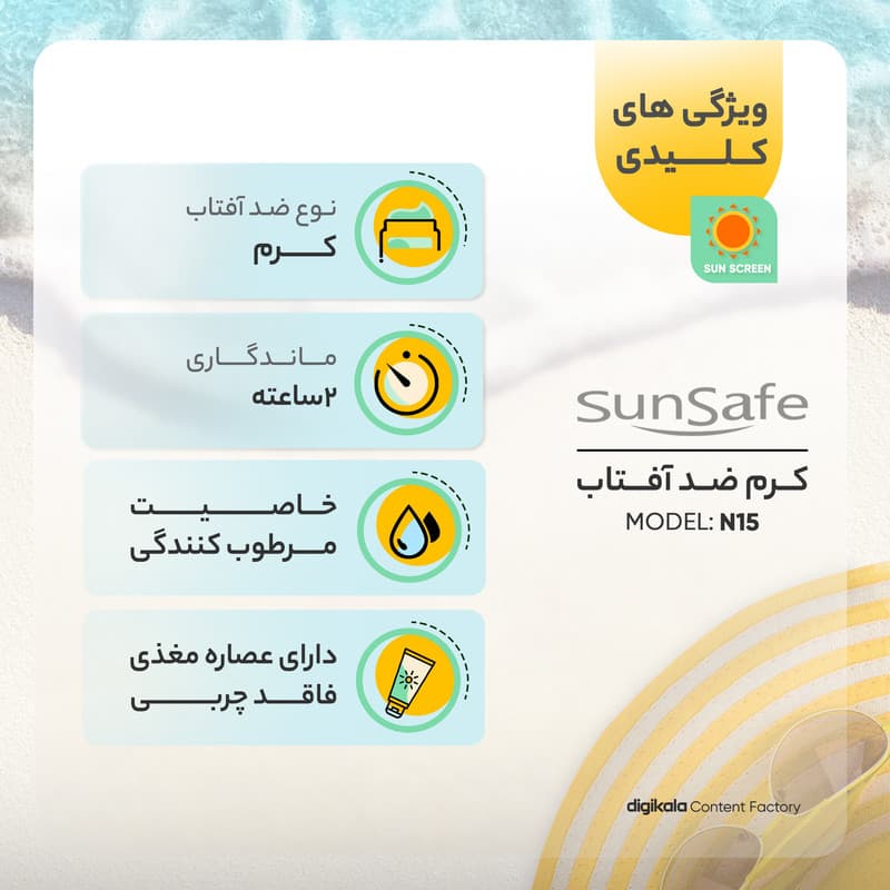 کرم ضدآفتاب رنگی سانسیف مدل N15، حجم 40 میلیلیتر — تصویر ۱۲