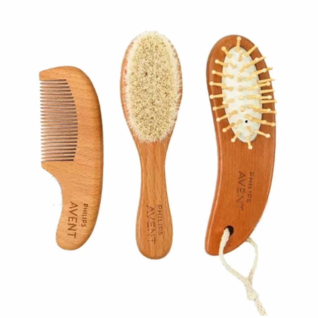 ست شانه و برس چوبی نوزاد فیلیپس اونت Philips Avent — تصویر ۳