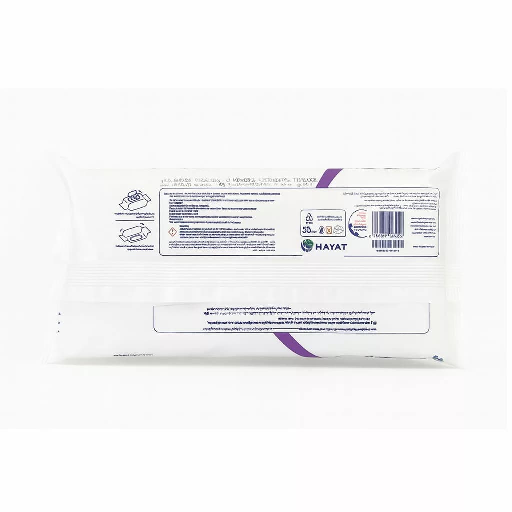 دستمال مرطوب چندمنظوره پاککننده سطوح رایحه لاوندر 50عددی تست Test — تصویر ۴