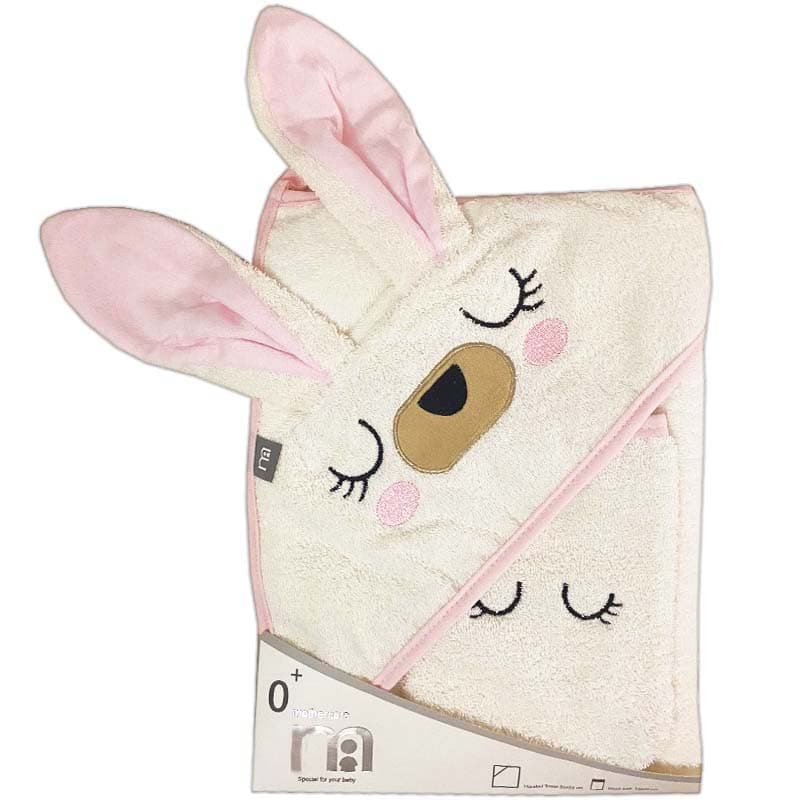 حوله چهارگوش کلاه دار خرگوش صورتی Mothercare