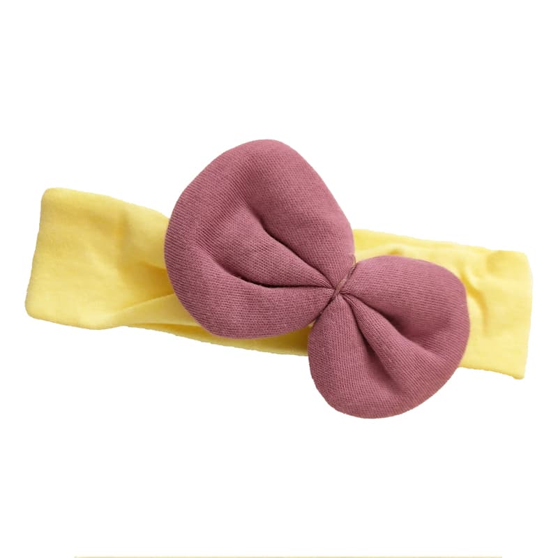 سرهمی و هدبند نوزادی یقه گلدوزی زرد Minizeyn — تصویر ۵