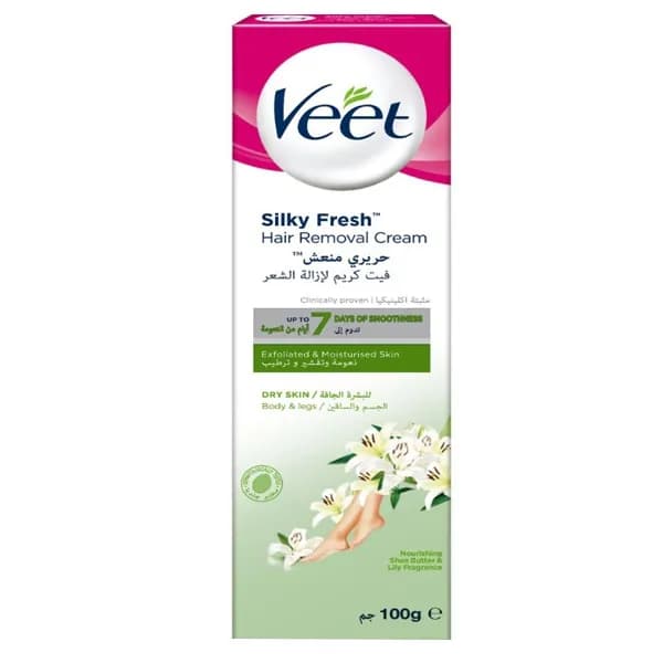 کرم موبر بدن ویت مخصوص پوست خشک مدل Silky Fresh حجم 100 میلی لیتر