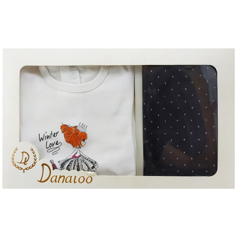 ست 5 تکه نوزادی طرح دختر و پنگوئن دانالو Danaloo