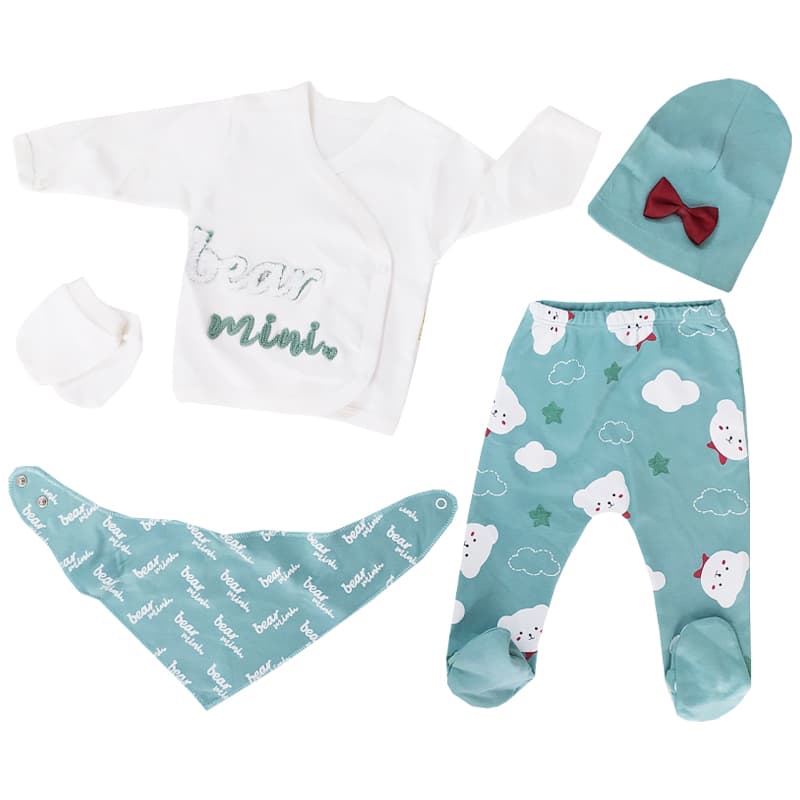 ست 5 تکه نوزادی Bear Mini خرس و ابر Babyim — تصویر ۳
