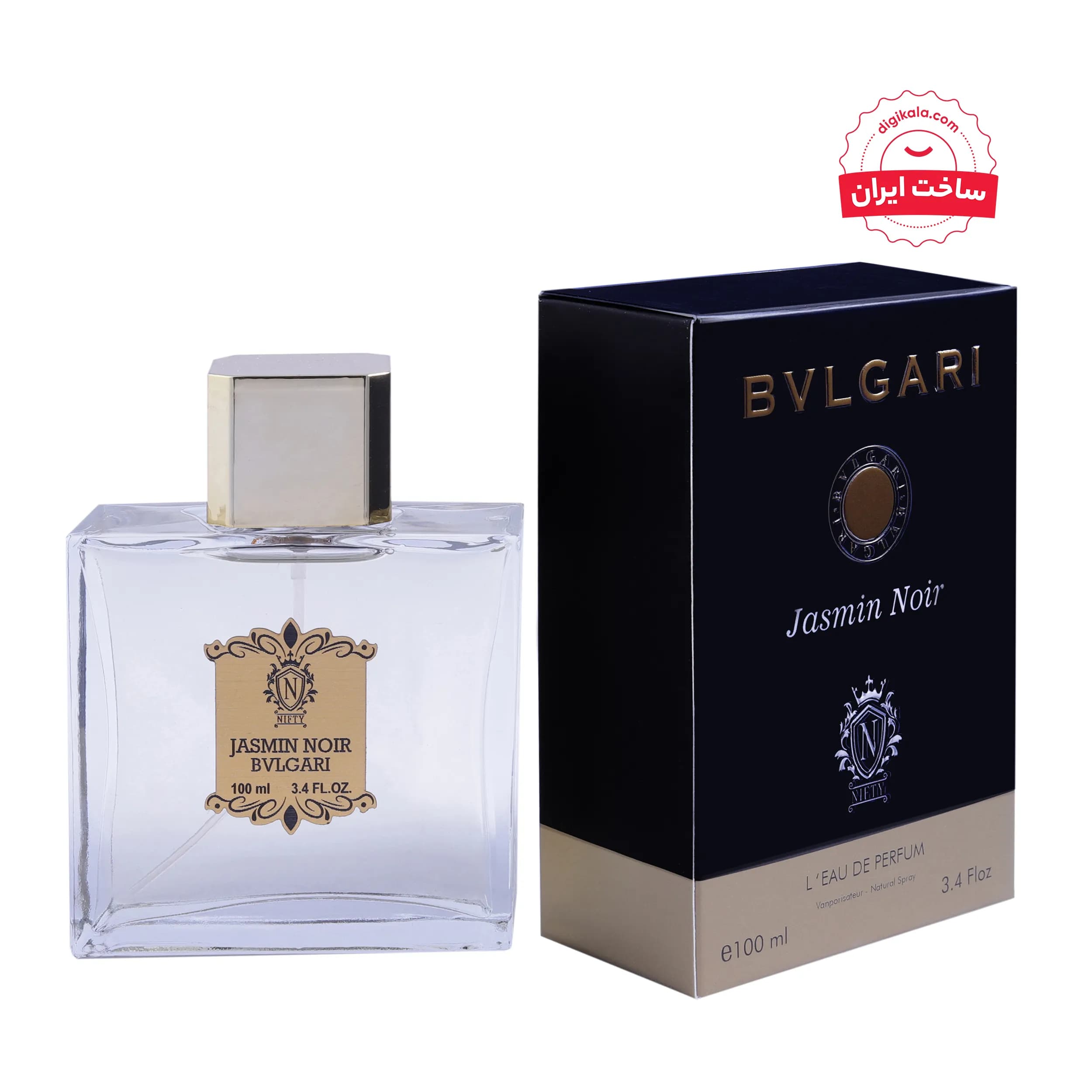 ادو پرفیوم زنانه نیفتی مدل BVLGARI JASMIN NOIR حجم 100 میلی لیتر — تصویر ۲