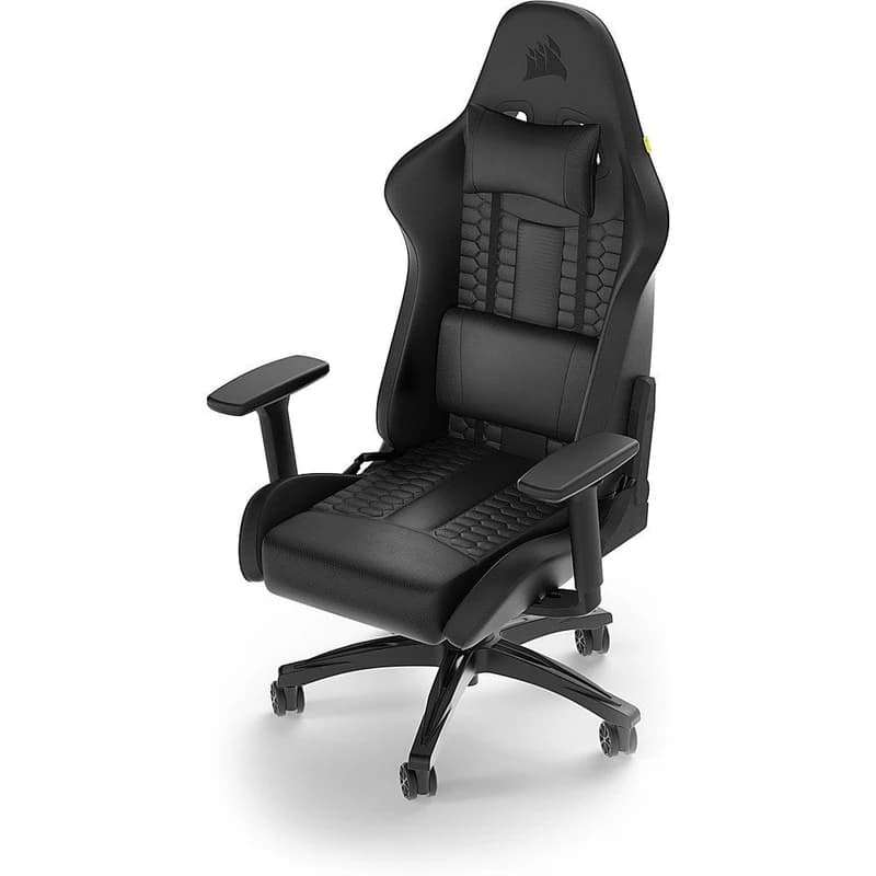 صندلی گیمینگ کورسیر مدل TC100 Relaxed Leatherette Black — تصویر ۹