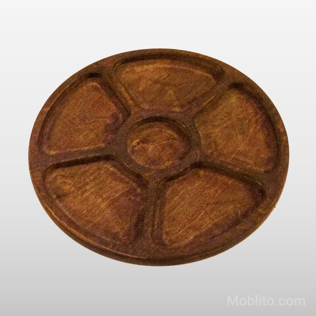 اردوخوری چوبی گرد 6 قسمتی — تصویر ۵