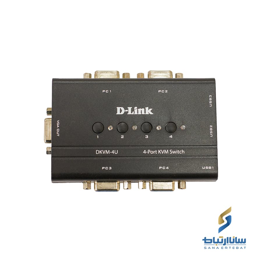 KVM سوییچ ۴ پورت USB دی لینک مدل DKVM-4U