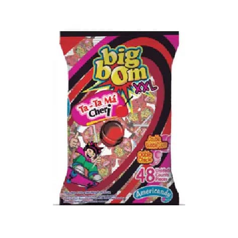 آبنبات چوبی بیگ بوم Big Bom مدل Ta-Ta Ma Cherry — تصویر ۴