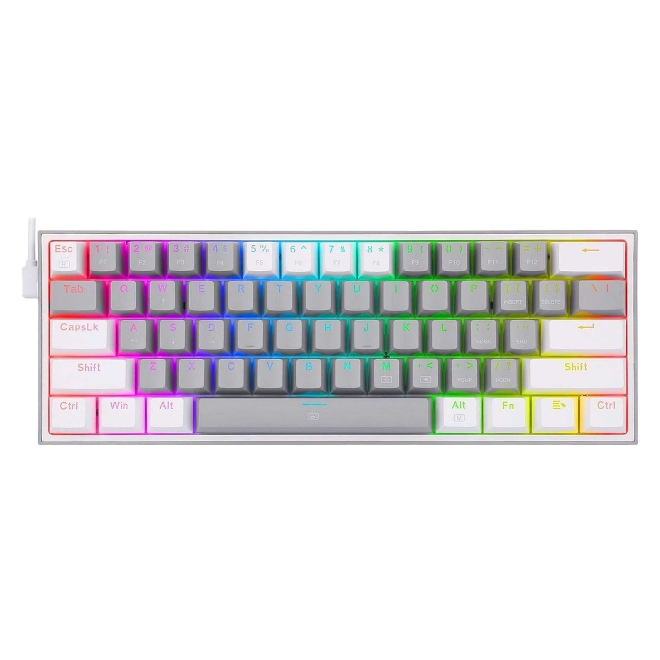 کیبورد گیمینگ ردراگون مدل K617 FIZZ، سوییچ مکانیکال قرمز، Tenkeyless، نورپردازی RGB — تصویر ۳