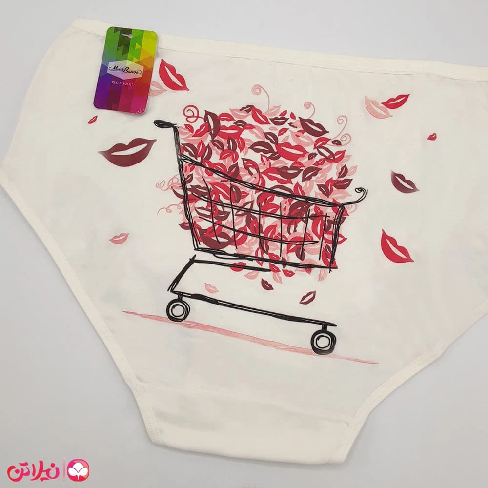 شورت زنانه چاپی بانو طرح لب — تصویر ۶