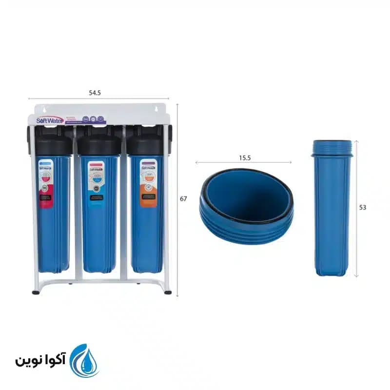 دستگاه تصفیه آب سافت واتر مدل SW-J-3s — تصویر ۶