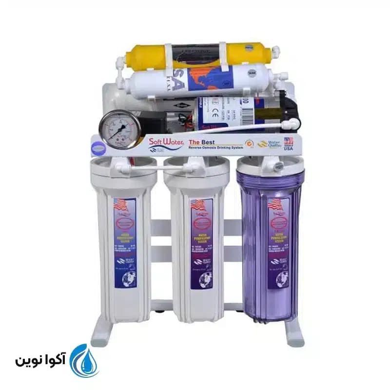 دستگاه تصفیه آب خانگی سافت واتر 6 مرحله ای مدل RO-6