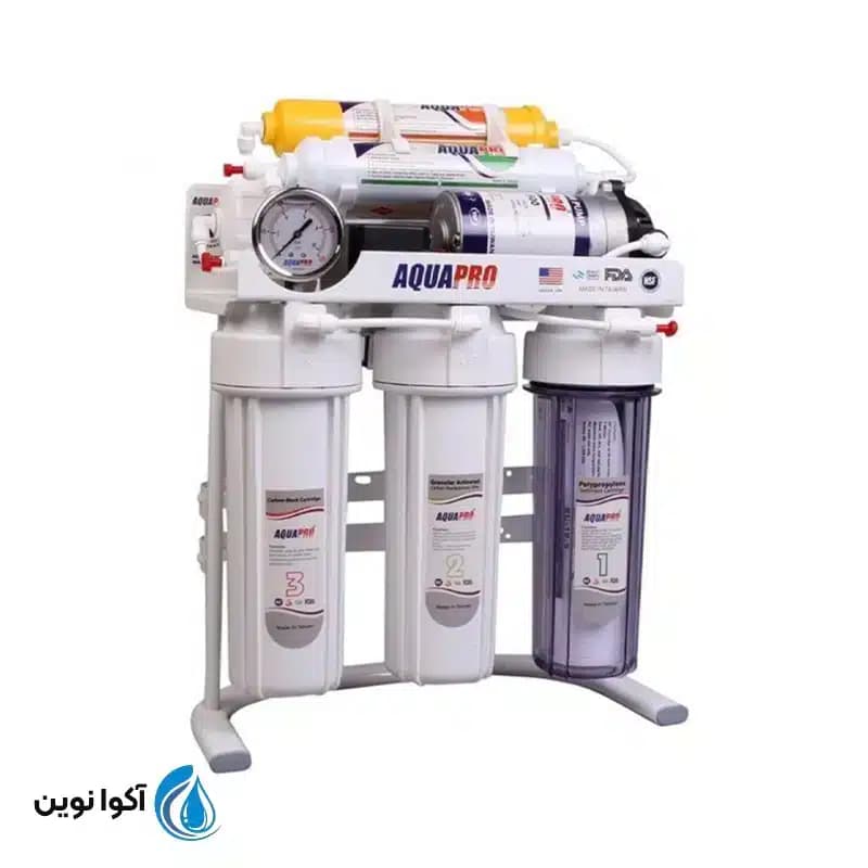 دستگاه تصفیه آب خانگی آکوا پرو مدل APRO-RO6 PUMP UP — تصویر ۵