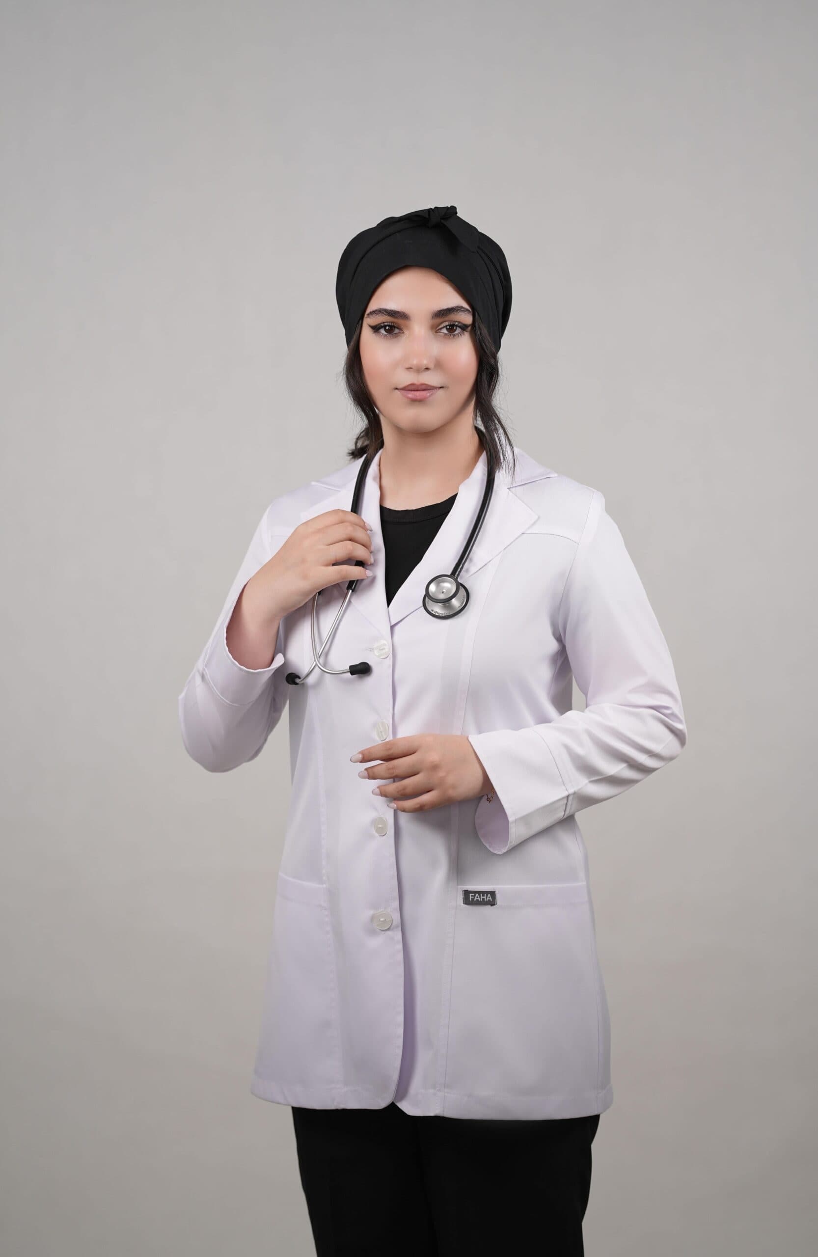روپوش سفید مدل کتی زنانه فاحا