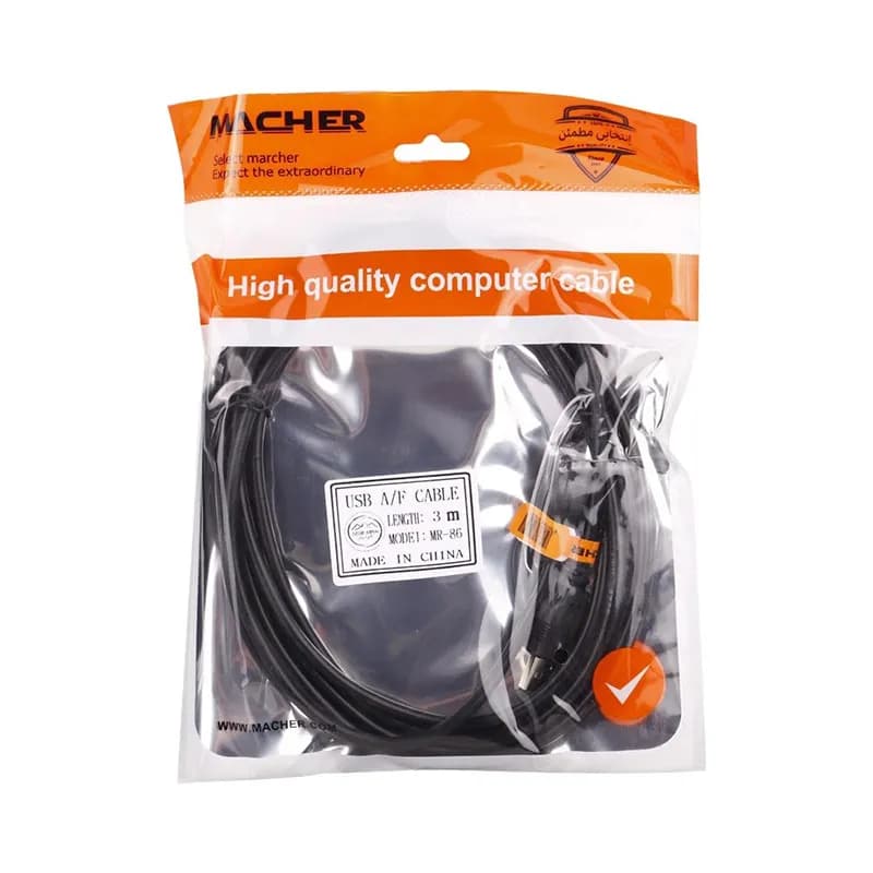 کابل افزایش usb مچر به طول3مترمدلMR-86 — تصویر ۷