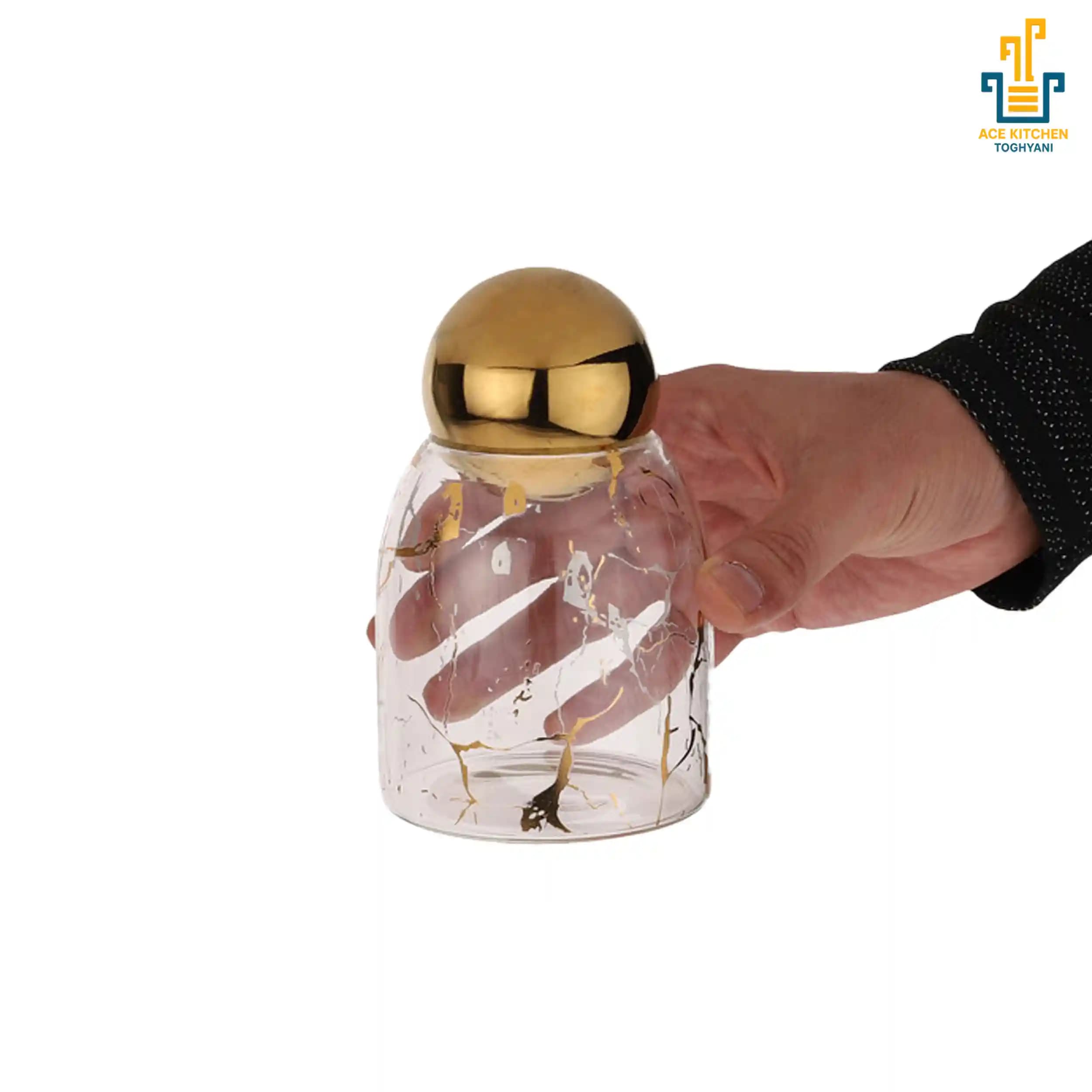 بانکه استوانه پیرکس طلایی ارتفاع 15 — تصویر ۵