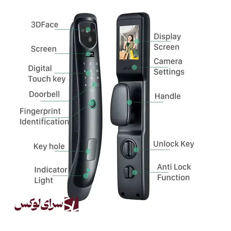 قفل دیجیتال تشخیص چهره آیلاک IX6 — تصویر ۷