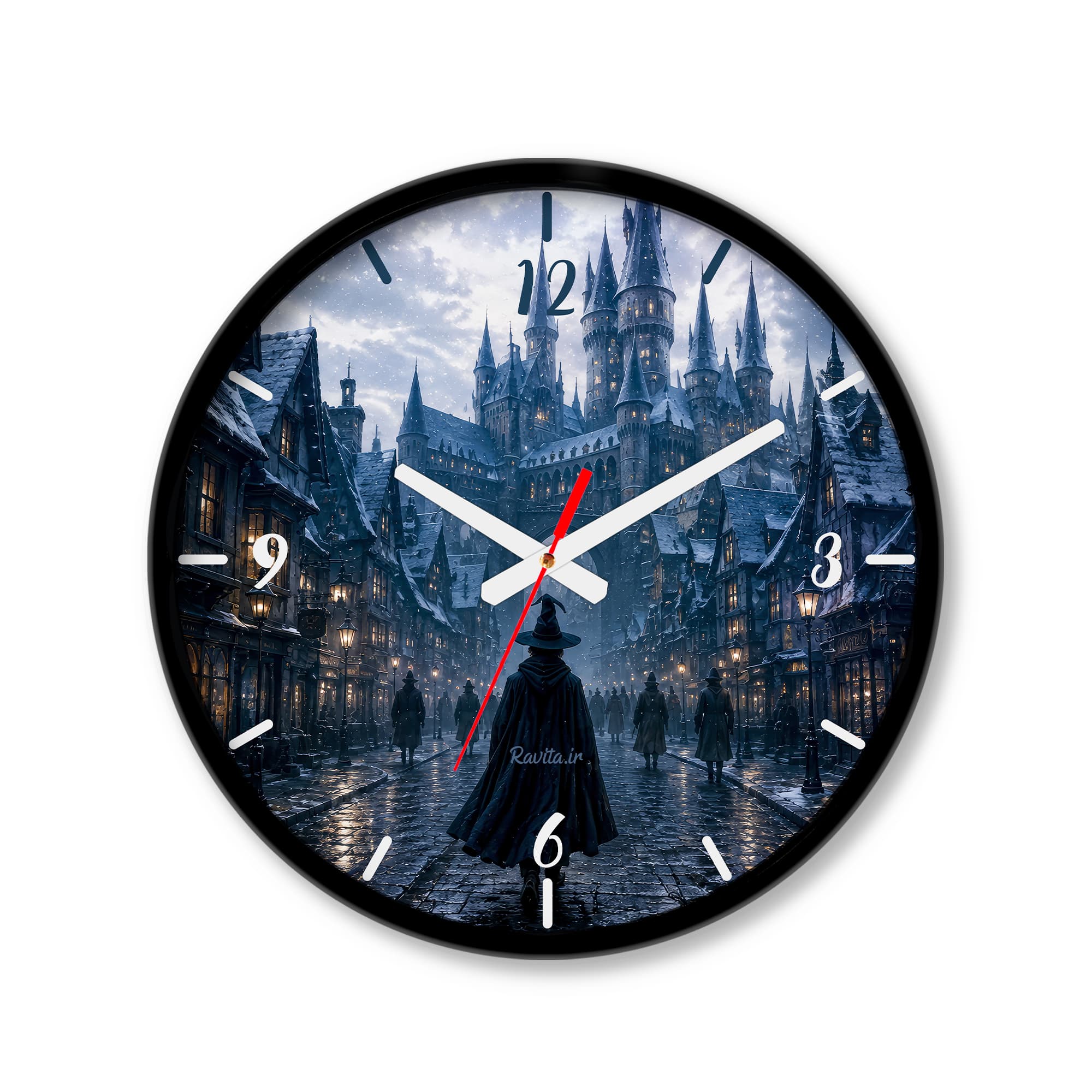 ساعت رومیزی دیواری راویتا طرح هری پاتر و شب برفی – Harry Potter and the Snowy Night کد 3863