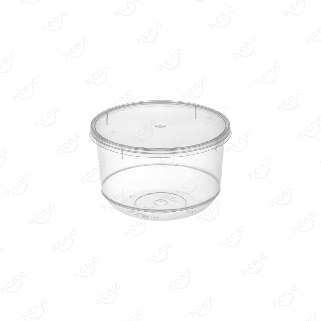 سطل یکبار مصرف مایکروویو 500 سی سی طب پلاستیک