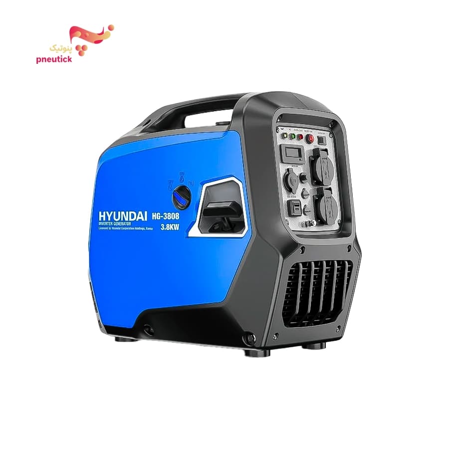 موتور برق بنزینی اینورتر سایلنت هیوندای مدل HG-3808 | قدرت ۳.۵ کیلووات — تصویر ۲