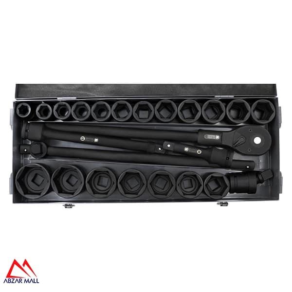 جعبه بکس فشار قوی 3/4 درایو 6 پر 24 عددی داناپلاس مدل D7960124 — تصویر ۳