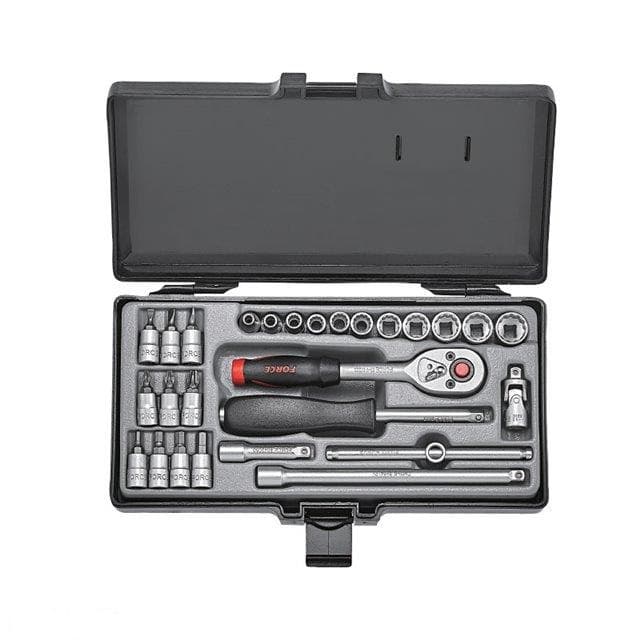 جعبه بکس 1/4 درایو میلی‌متری 27 پارچه 12 پر F2281 برند FORCE