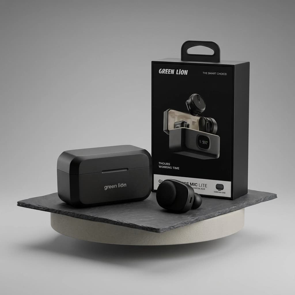 میکروفون بی سیم ۳ کاره گرین لاین مدل Green Lion GLM-Wireless Mic Lite — تصویر ۷