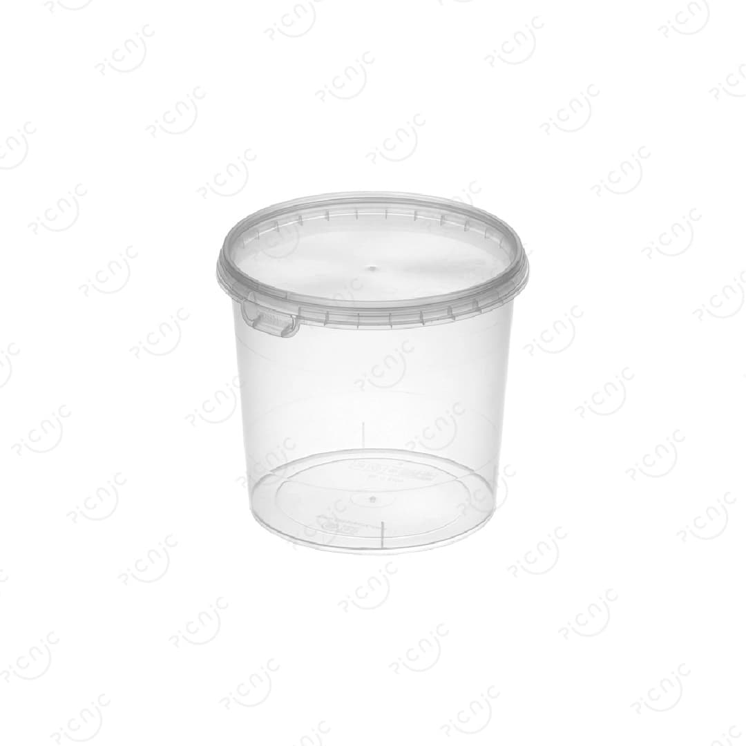 سطل یکبار مصرف مایکروویو 1100 سی سی طب پلاستیک — تصویر ۴