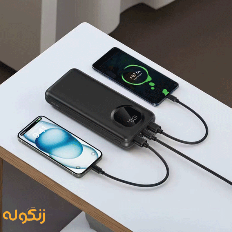 پاوربانک گرین لاین مدل Nairo ظرفیت 20000 میلی آمپر ساعت — تصویر ۳