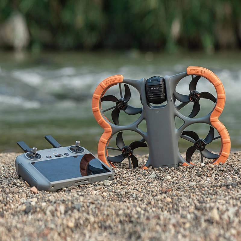 بامپر و محافظ دور بدنه آواتا ۳۶۰ | STARTRC DJI Avata EVA Propeller Guard – Orange Crash Protection Ring for Bulk/OEM — تصویر ۶