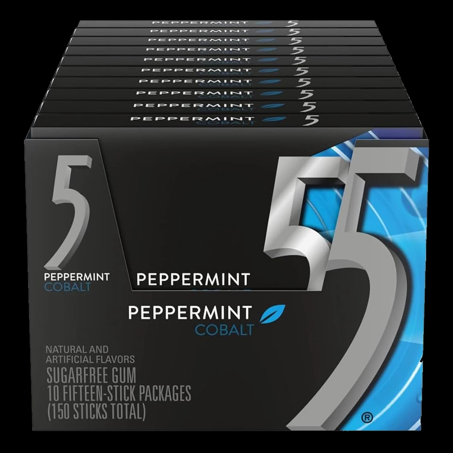 باکس آدامس فایو نعنا فلفلی Five peppermint cobalt gum box