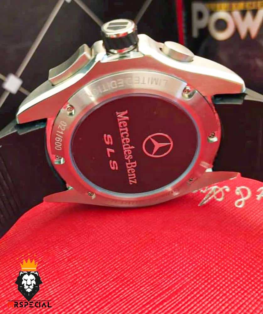 ساعت تگ هویر مردانه مرسدس بنز کرنوگراف بند رابر صفحه مشکی TAG HEUER Grand Carrera SLS 0828 — تصویر ۹