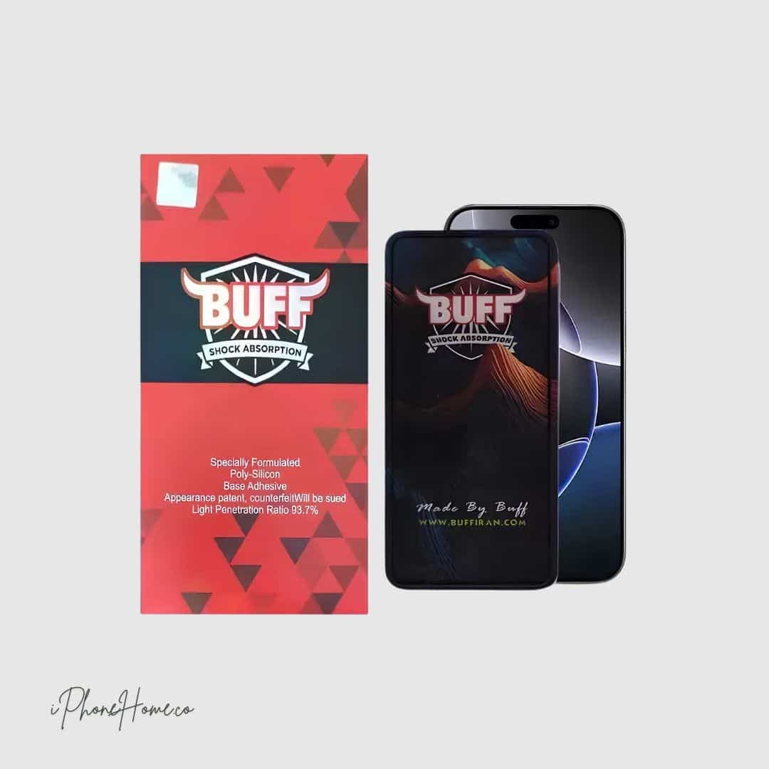 محافظ صفحه نمایش بوف (Buff) شفاف مناسب iPhone 13