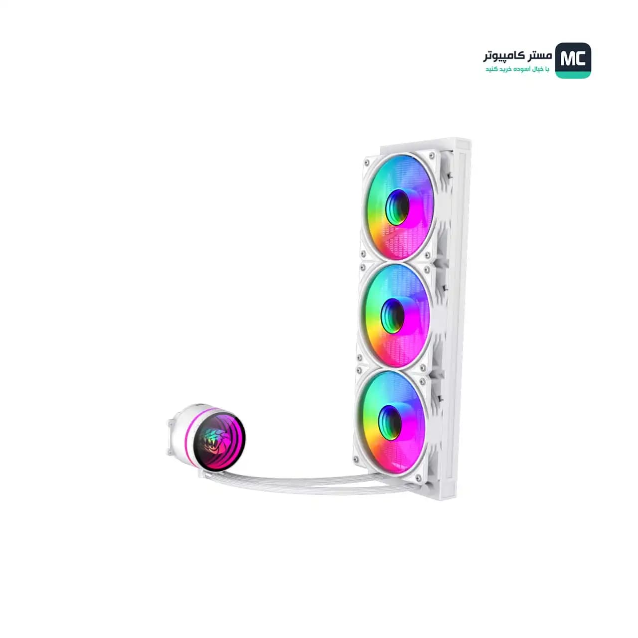 خنک کننده مایع پردازنده گیم مکس IceBurg 360 Infinity White — تصویر ۸
