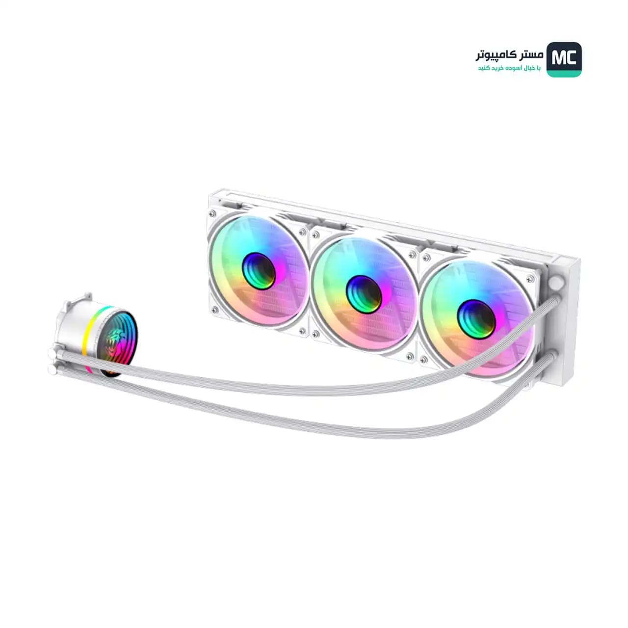 خنک کننده مایع پردازنده گیم مکس IceBurg 360 Infinity White — تصویر ۵