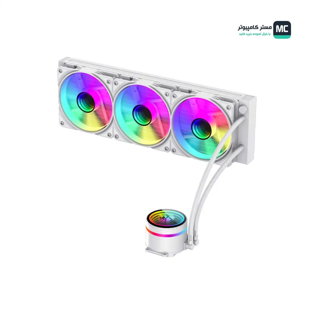 خنک کننده مایع پردازنده گیم مکس IceBurg 360 Infinity White — تصویر ۷
