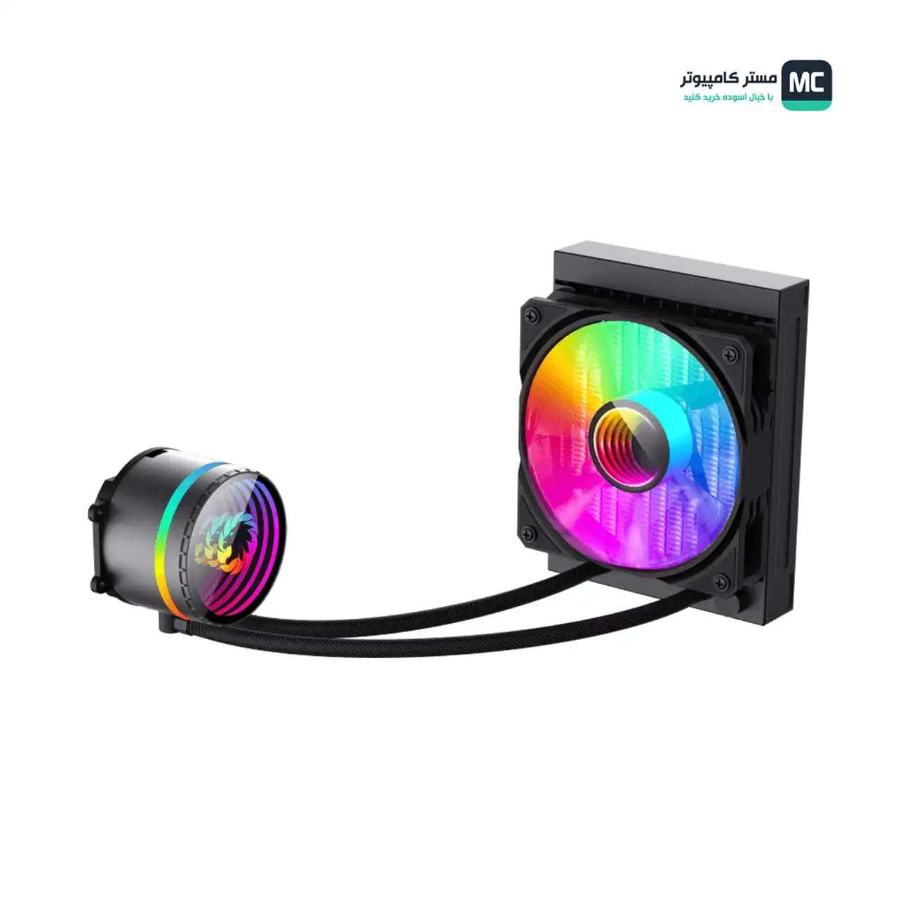 خنک کننده مایع پردازنده گیم مکس IceBurg 120 Infinity Black — تصویر ۸