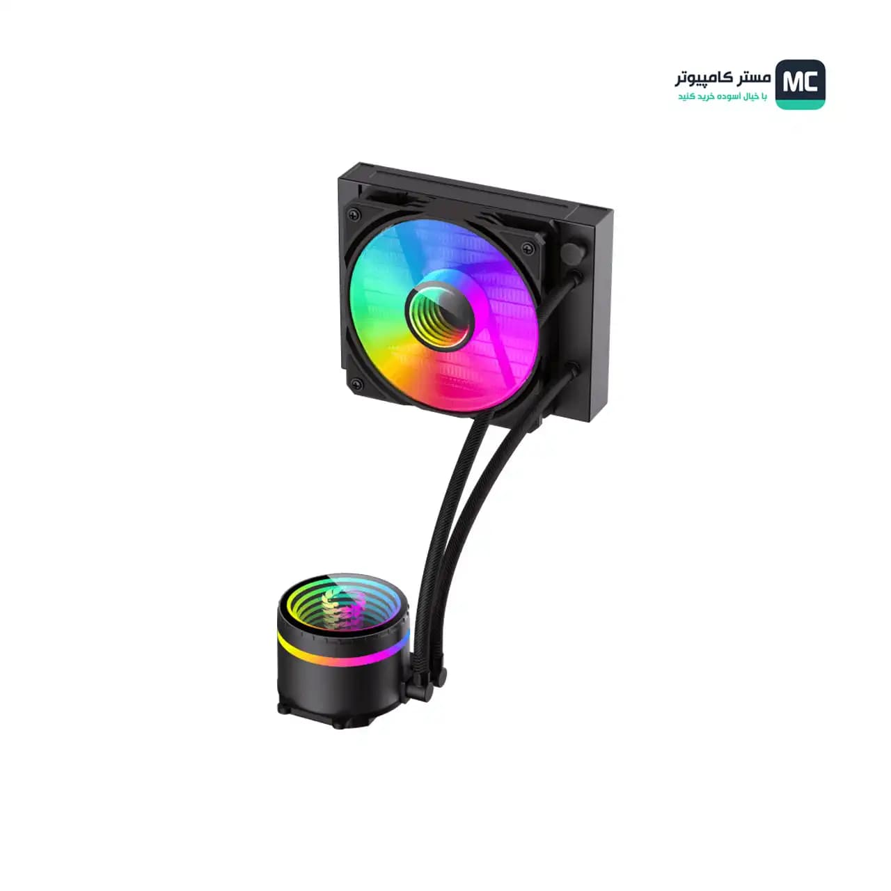 خنک کننده مایع پردازنده گیم مکس IceBurg 120 Infinity Black — تصویر ۶