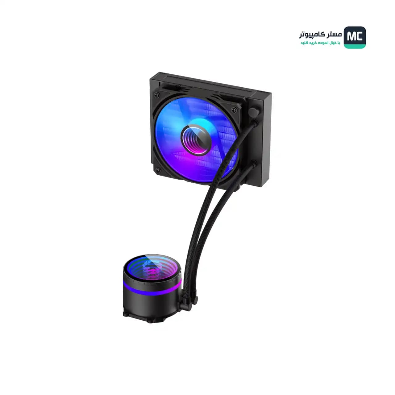 خنک کننده مایع پردازنده گیم مکس IceBurg 120 Infinity Black — تصویر ۷