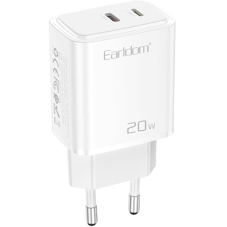 شارژر دیواری 20 وات ارلدام ES-EU50 PD 3A — تصویر ۵