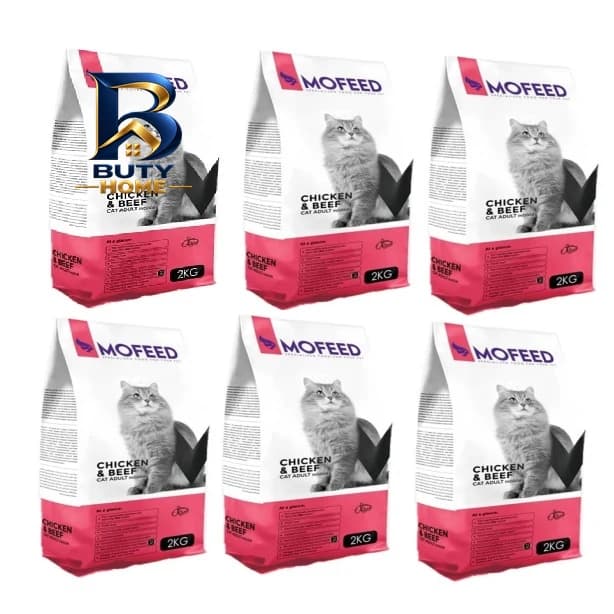 غذا خشک گربه بالغ مفید مدل DIGIA40 BEEF&CHICKEN طعم گوشت و مرغ وزن 2000 گرم مجموعه 6 عددی — تصویر ۴