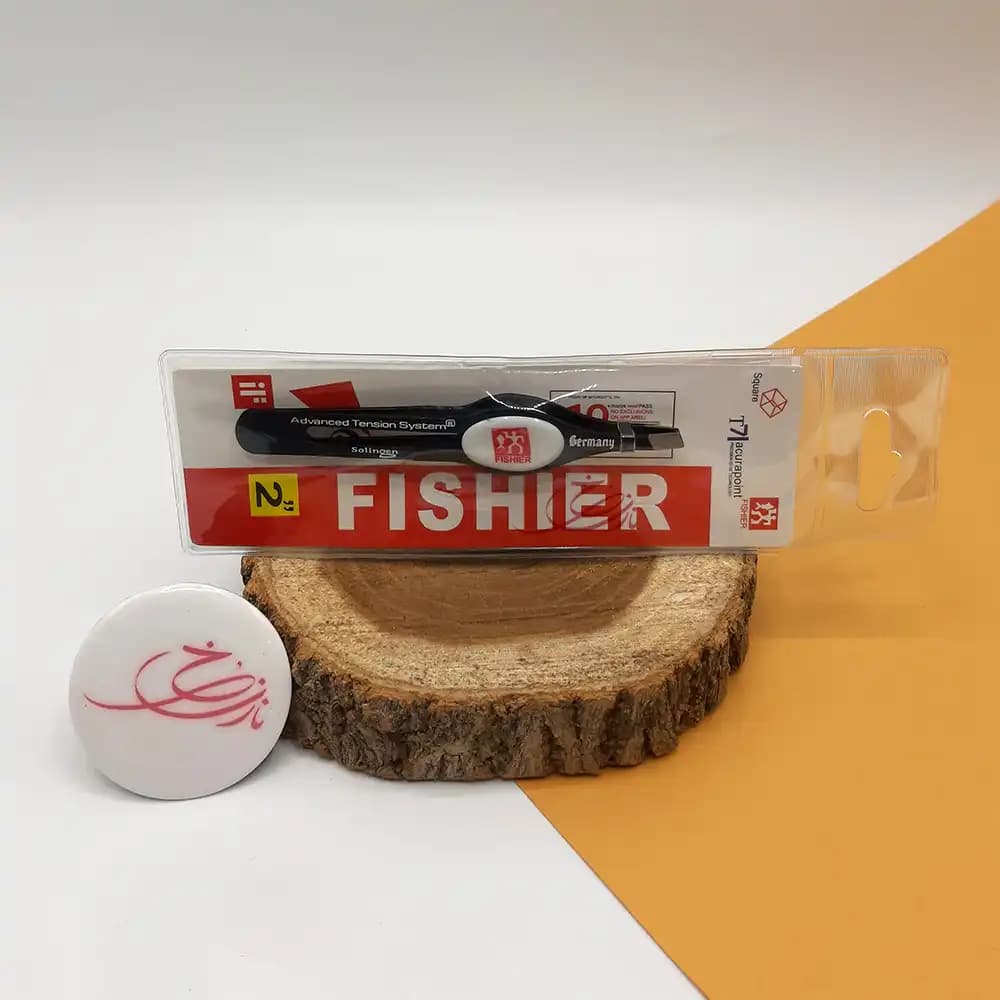 موچین ابرو انگشتی فیشر FISHIER مشکی — تصویر ۲