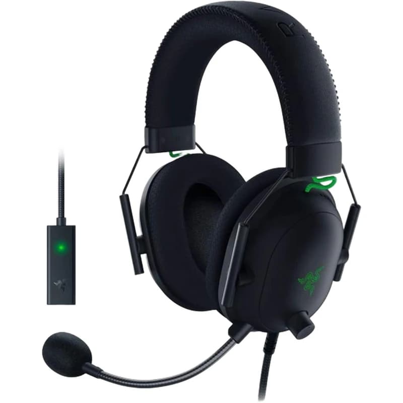 هدست گیمینگ Razer BlackShark V2 USB + Sound Card Black