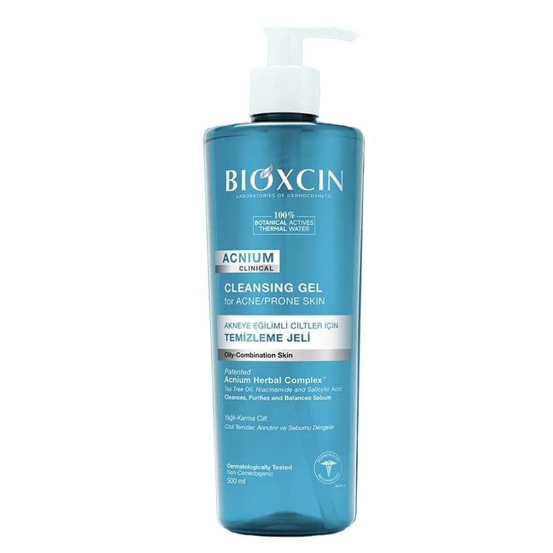ژل شستشوی صورت ضد جوش بیوکسین مدل Acnium Clinical حجم 500 میل — تصویر ۴