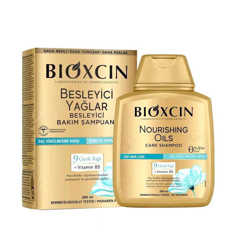 شامپو تقویت کننده و ترمیم کننده بیوکسین مدل Nourishing Oils Care حجم 300 میل — تصویر ۲