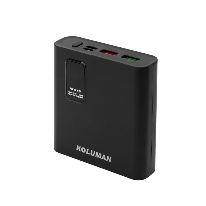 پاوربانک کلومن مدل KP-025MINI 22.5W ظرفیت 10000 میلی آمپر ساعت مشکی گارانتی 12 ماهه تکنوپاز — تصویر ۲