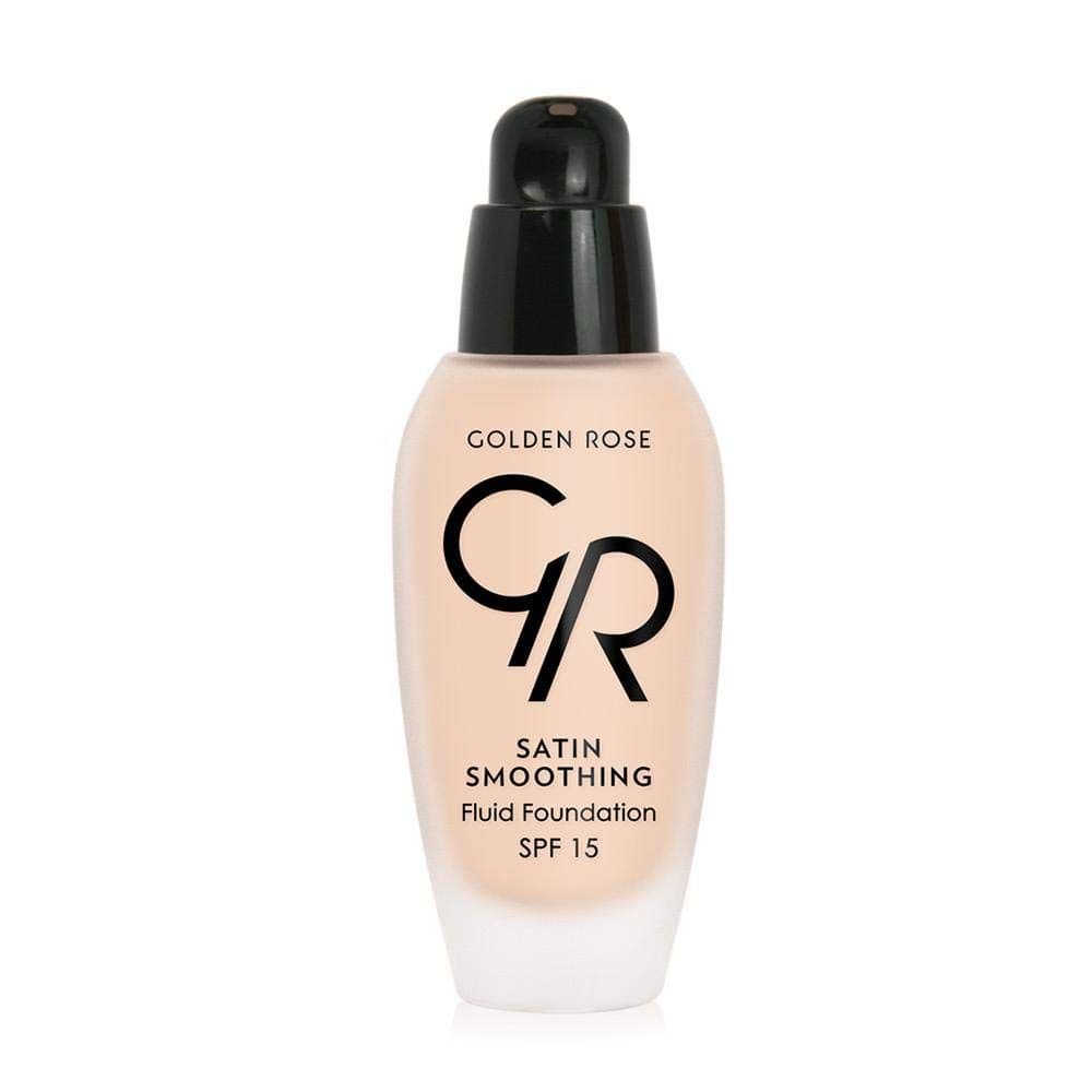 کرم پودر فلوئیدی گلدن رز Golden Rose مدل Satin Smoothing رنگ 24 حجم 34 میل